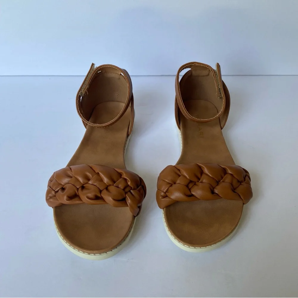 Tahari Braided Brown Sandal Kids Size 2